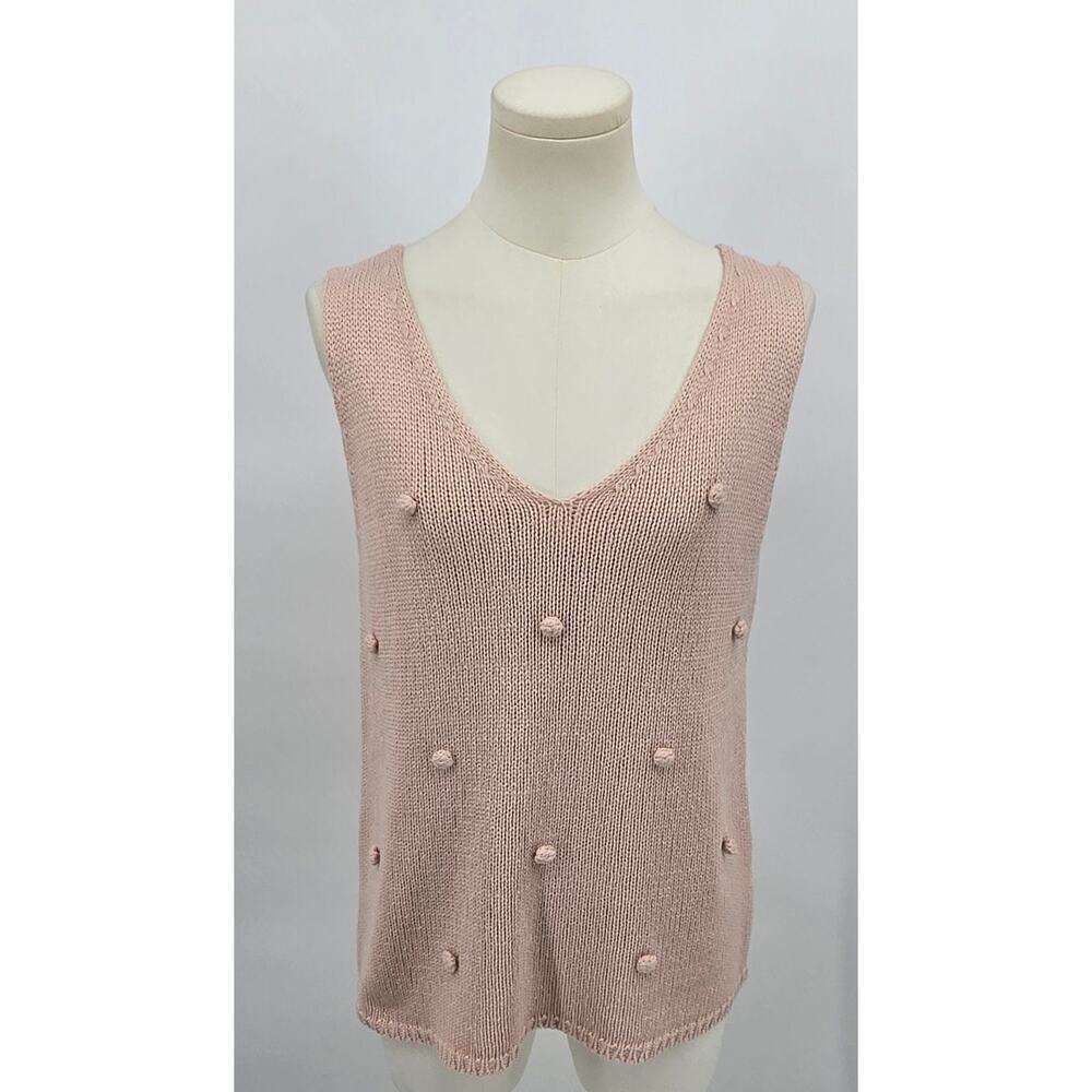 Blu Pepper Comfortcore COttagecore Madge Pom Sweater Tank
